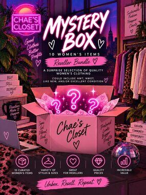 Size M - 10 Piece Mystery Lot - Perfect for resellers! (Clothing Size: Medium)